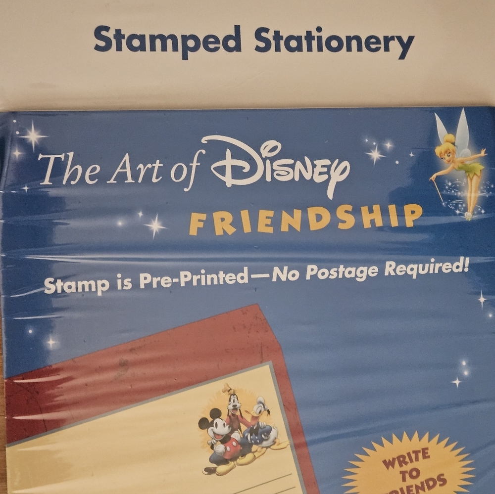 Disney Blue and Gold Friendship Stationery Set
